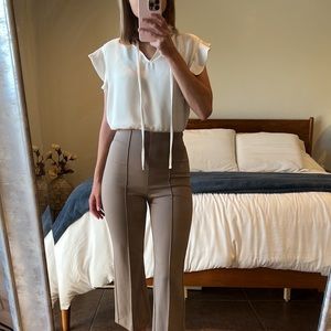 NWOT Ann Taylor White Short Sleeve Blouse